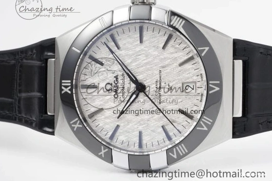 0403 GoAnywhere Constellation Black Ceramic SS 8F 1:1 Best Edition White Textured Dial on Black Gummy Strap A 7803